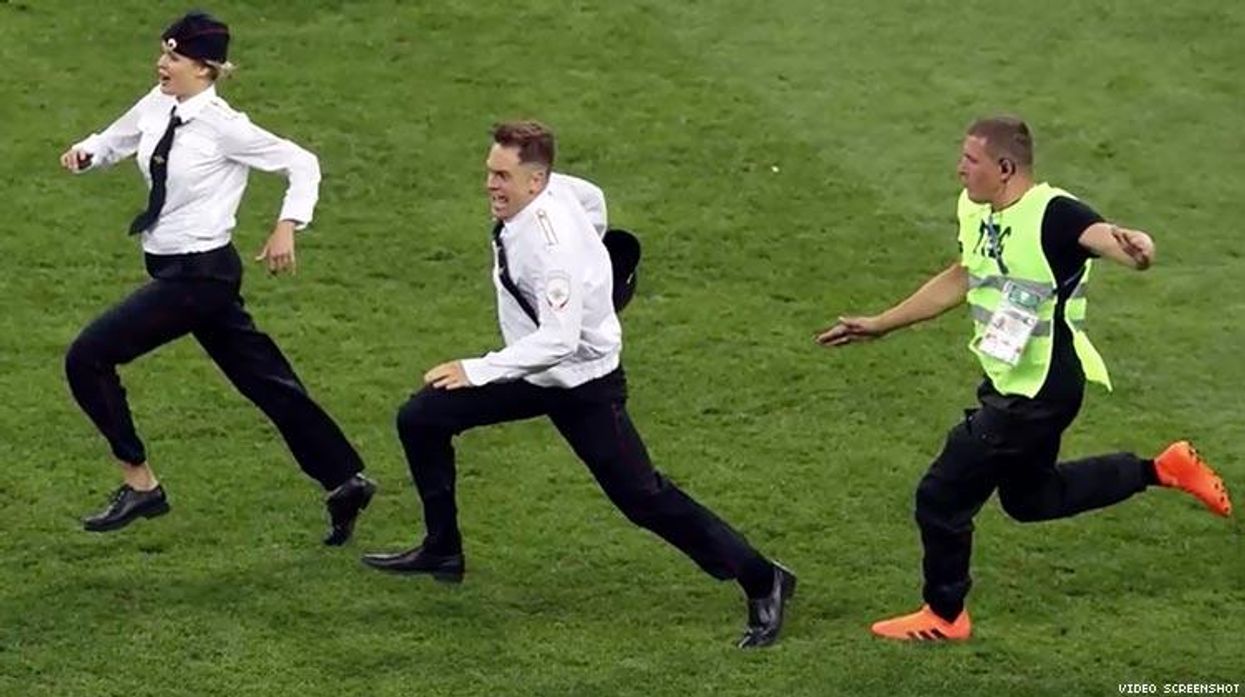 Protestors Interrupt World Cup Final