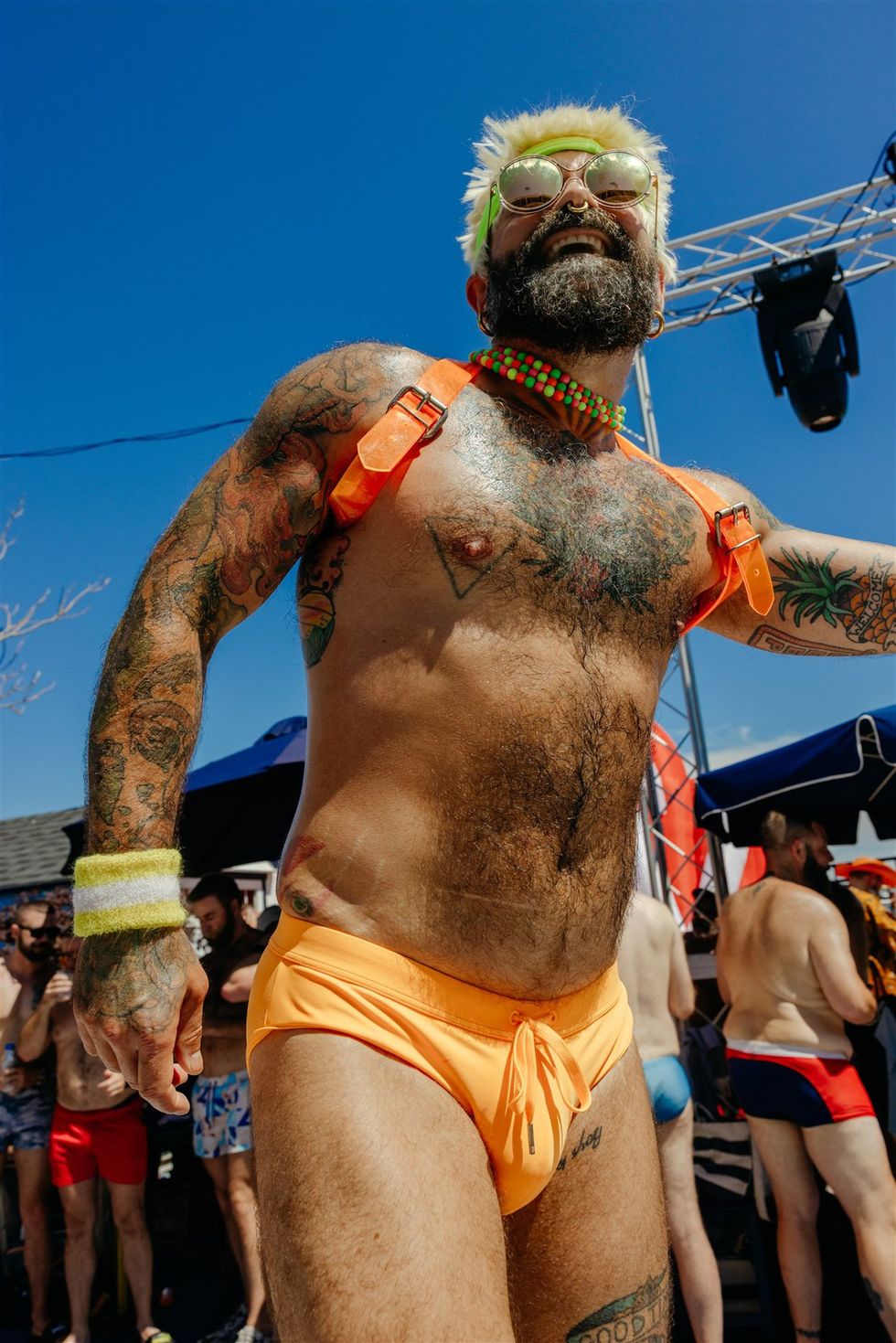 Provincetown Massachusetts bear week 2025 pool party guests