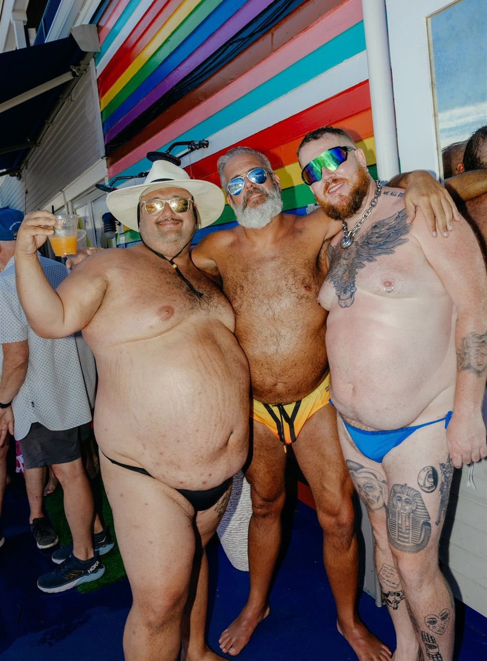 Provincetown Massachusetts bear week 2025 pool party guests