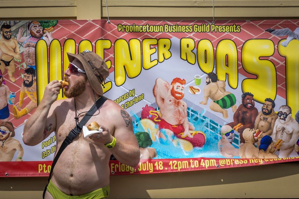 Provincetown Massachusetts bear week 2025 pool party guests