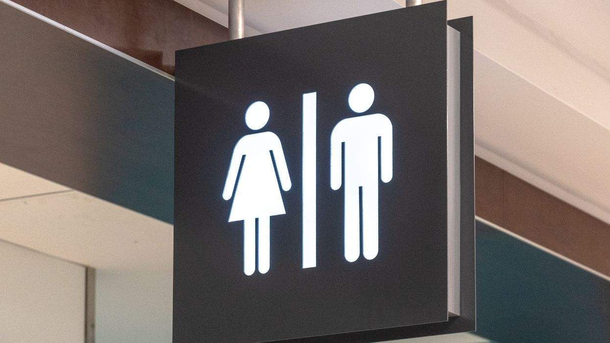 public bathroom sign