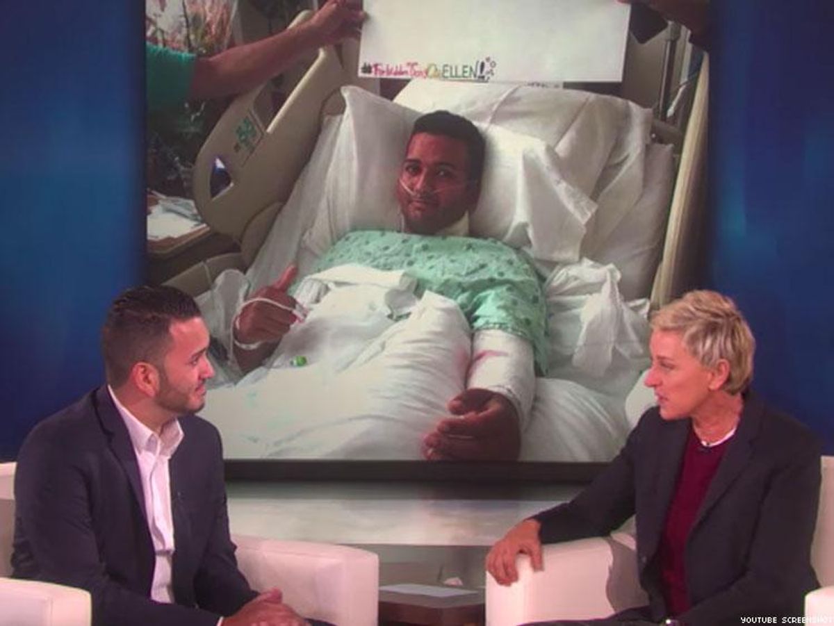 Pulse Shooting Victim Tells Ellen DeGeneres How He Survived