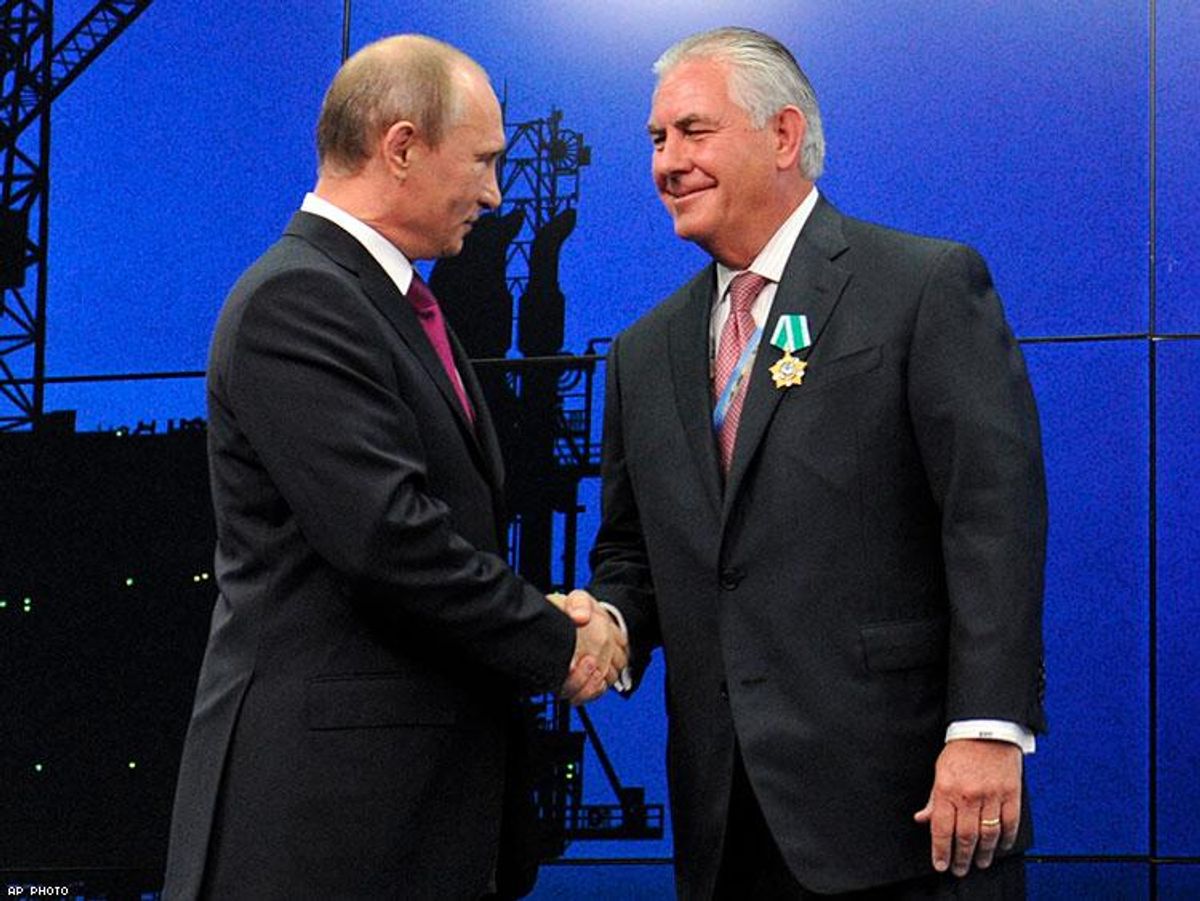 Putin and Tillerson