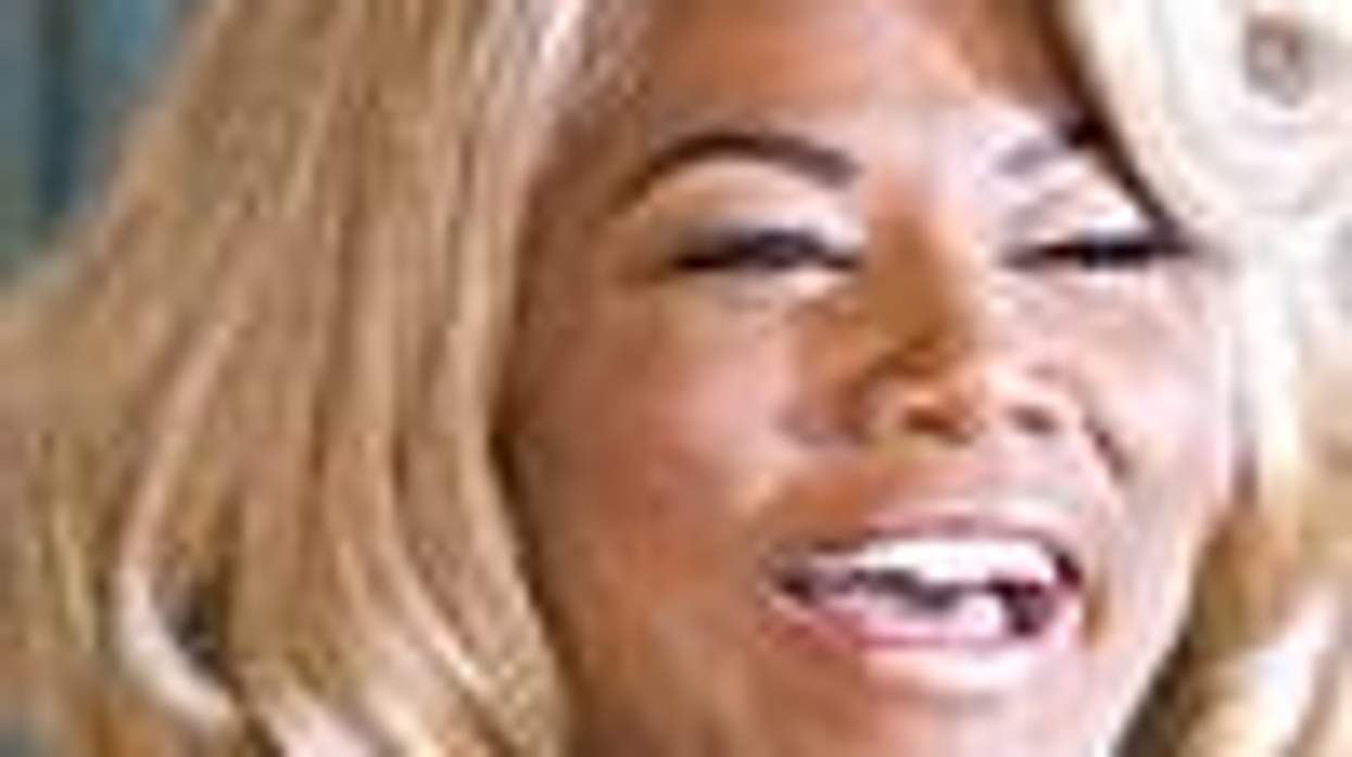 Queen Latifah gives an acceptance speech at the 2021 BET awards