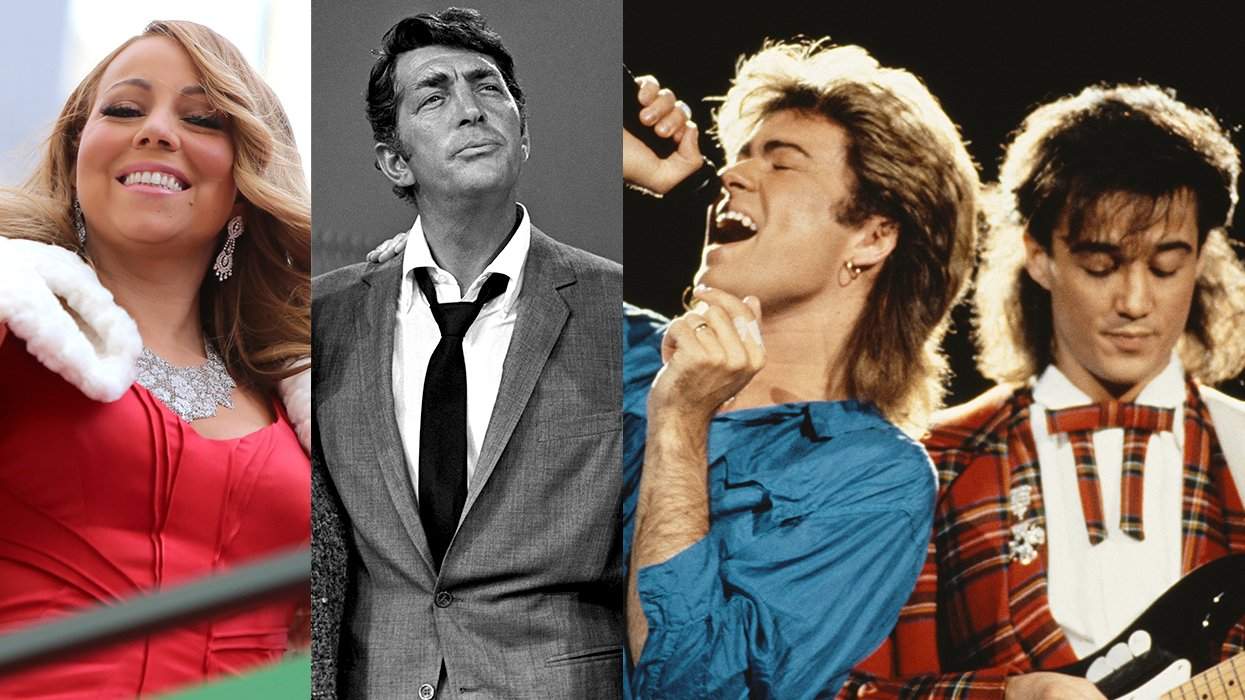 Queer Christmas Songs Mariah Carey Dean Martin Wham Band George Michael Andrew Ridgeley