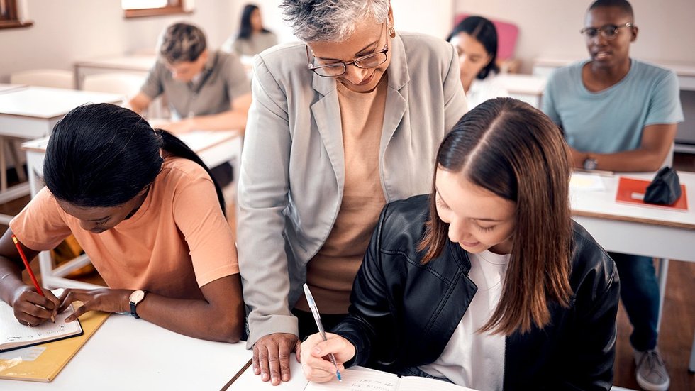 queer college professor LGBTQ community member helping students