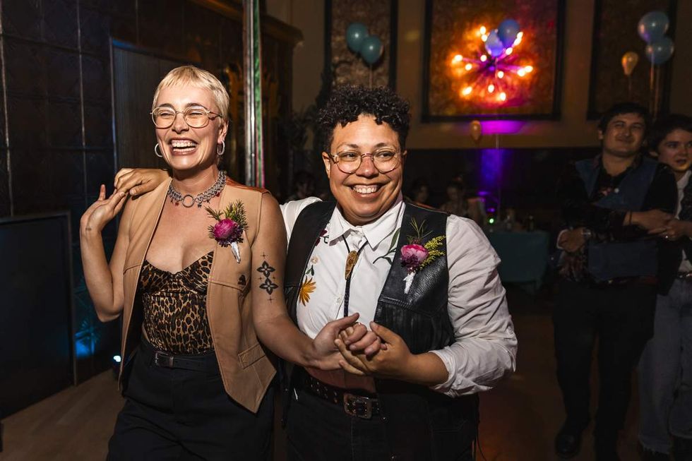 queer country line dancers