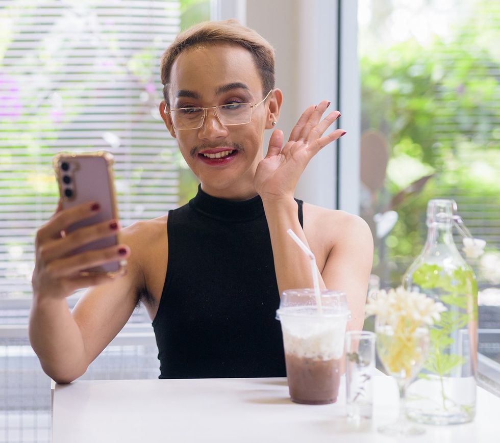 queer man video call