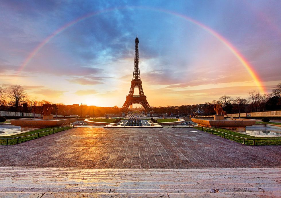 Queer New Years Eve LGBT Friendly Paris France Winter Rainbow eiffel tower