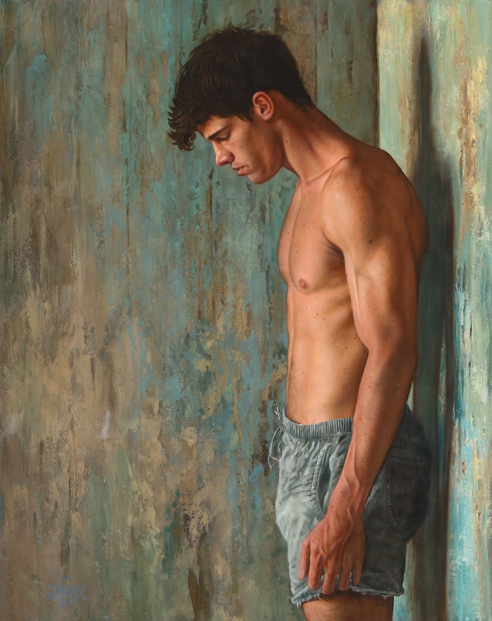 queer paintings by Richard Everett Fox showing at Oli Gallery celebrating 10 years since Obergfel V Hodges decision