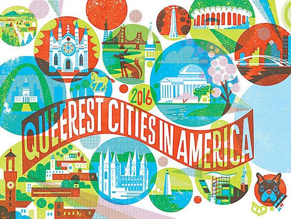 QUEEREST CITIES IN AMERICA, 2016