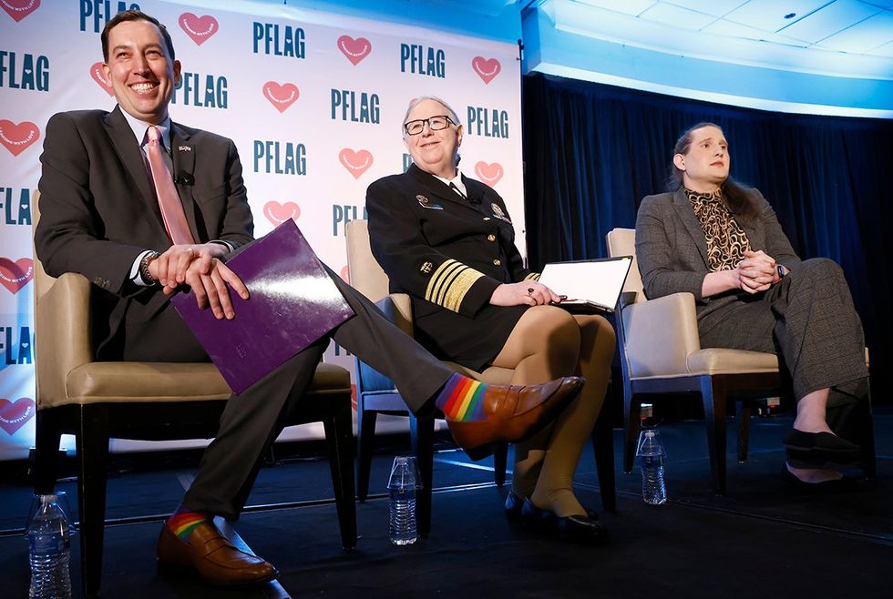 Rachel Levine former Assistant Secretary Department of Health and Human Services on a PFLAG Panel October 2023