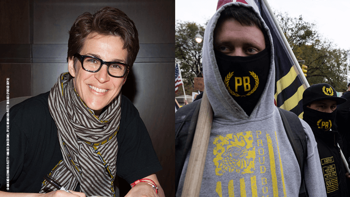 Rachel Maddow and a Proud Boy
