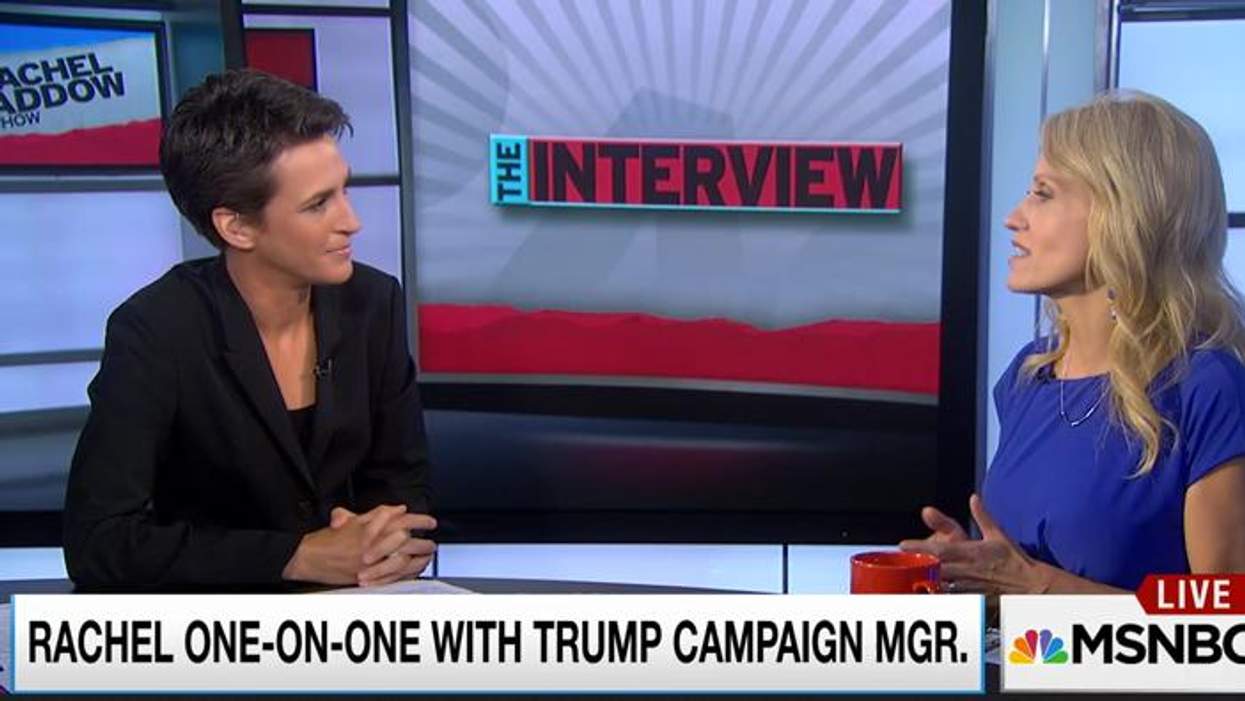 Rachel Maddow and Kellyanne Conway