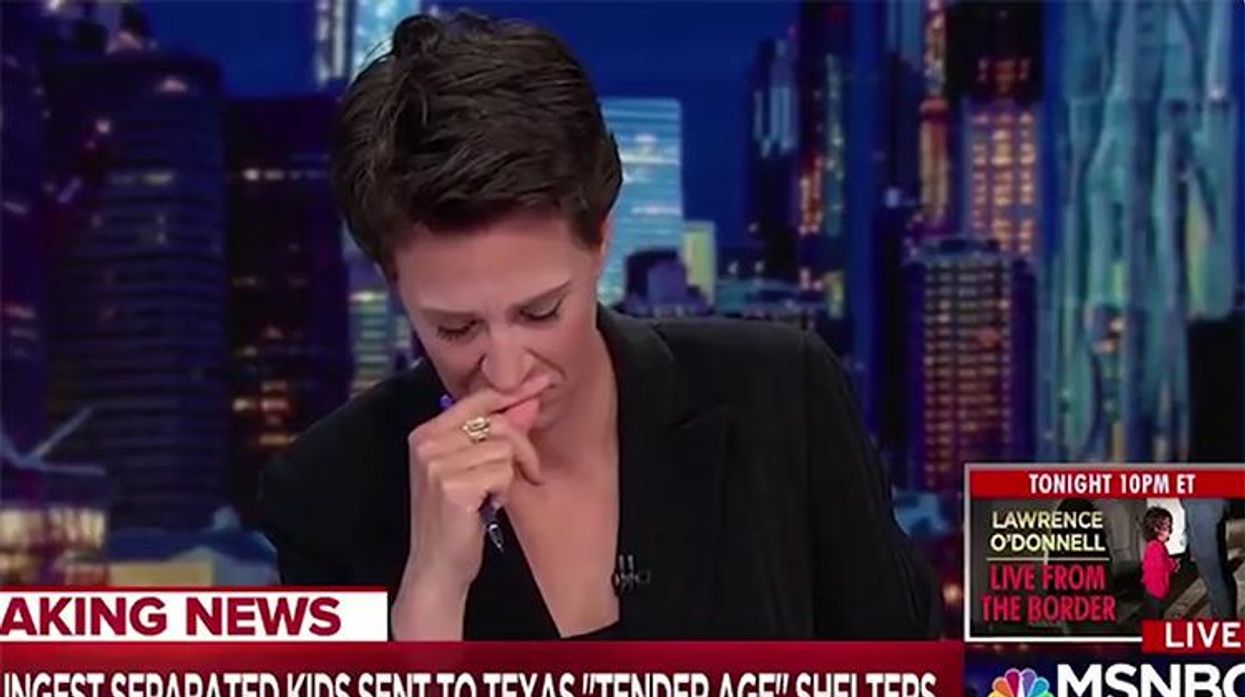 Rachel Maddow Sobs While Describing Trump's Camps for Babies, Young Children