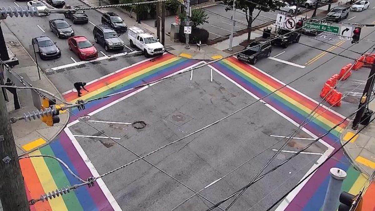 Rainbow Crosswalks in Atlanta
