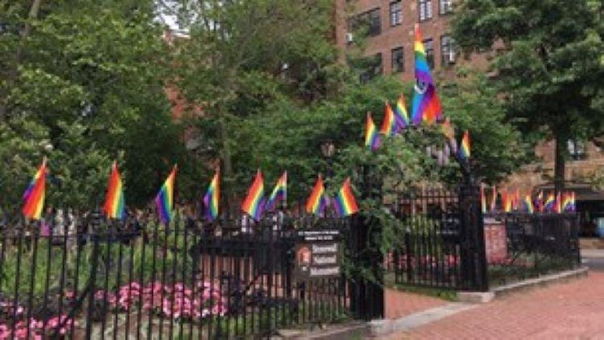 Rainbow flags at Stonewall Inn
