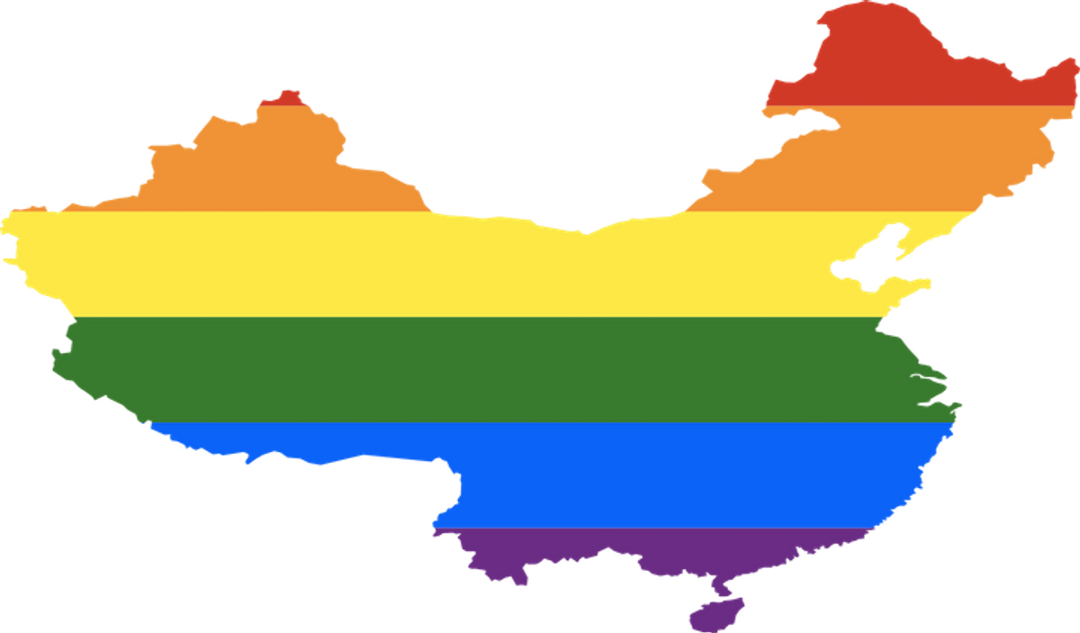 Rainbow map of China
