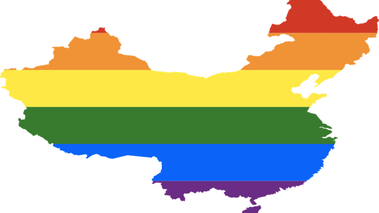 Rainbow map of China