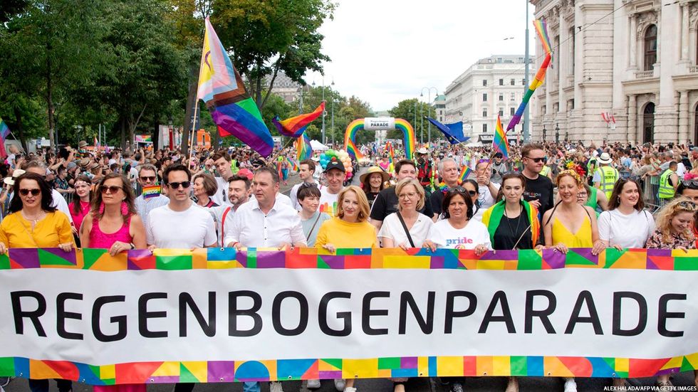Rainbow Parade Participants in Vienna