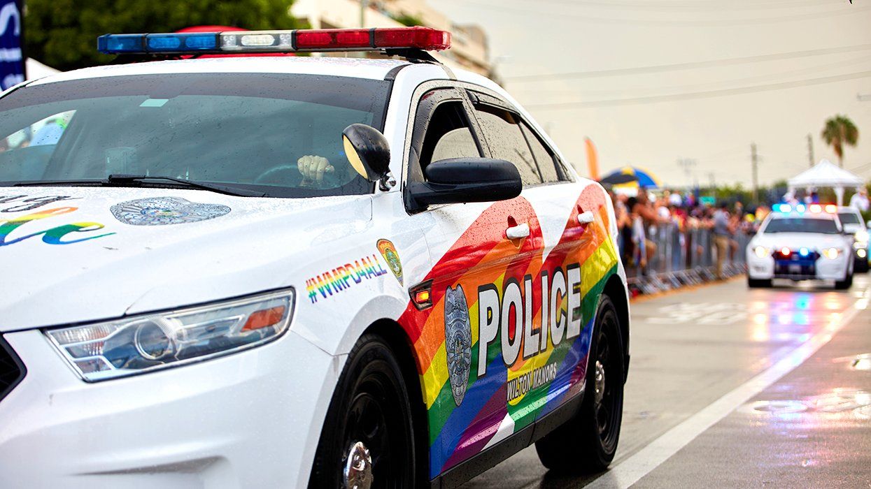 rainbow police car wilton manors