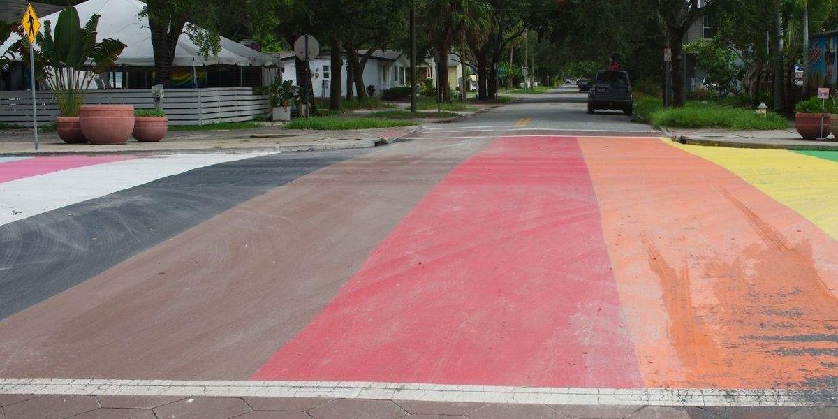 Maryland community outraged after 'bigoted' early morning rainbow crosswalk removal