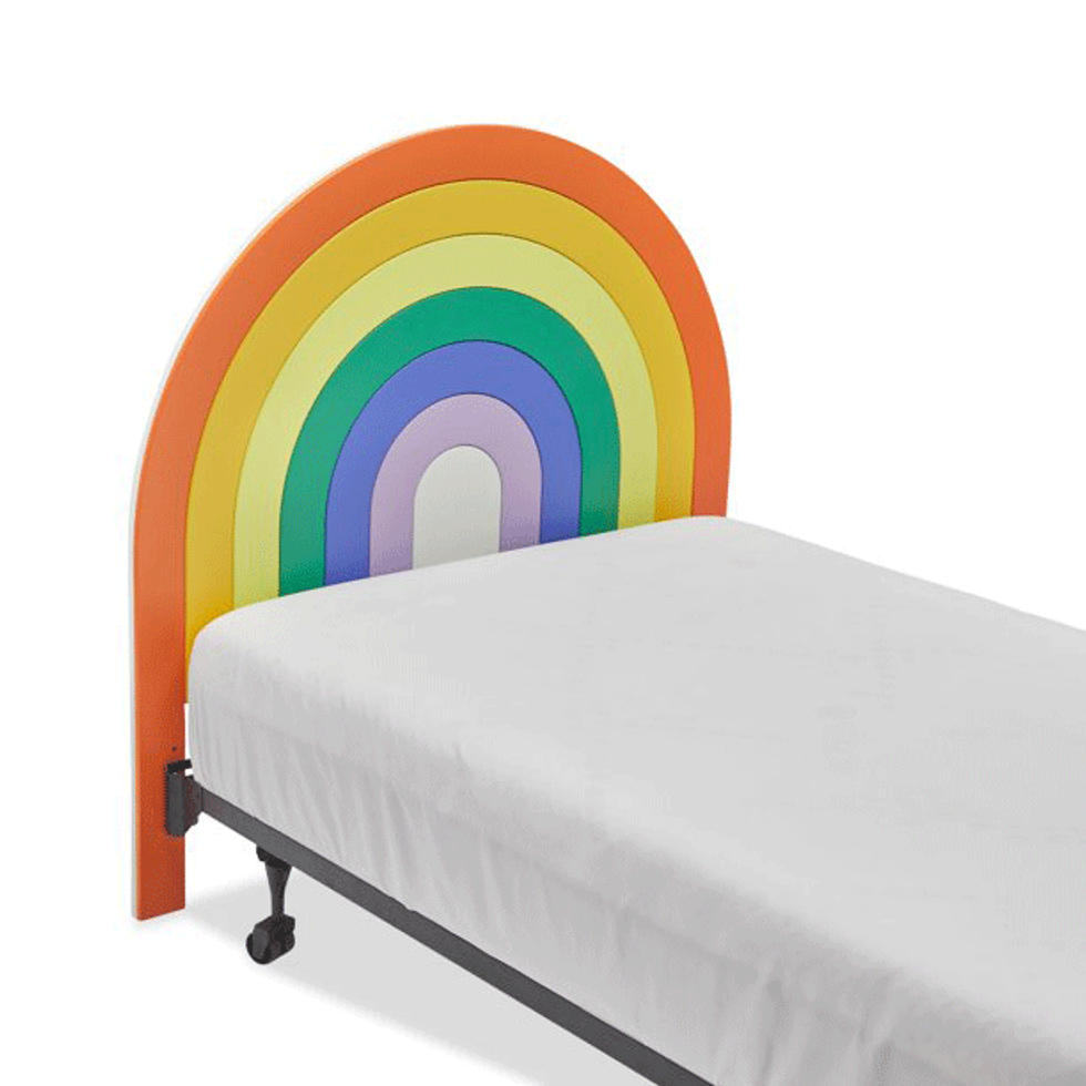 Rainbow Wood Headboard by Drew Barrymore Flower Kids