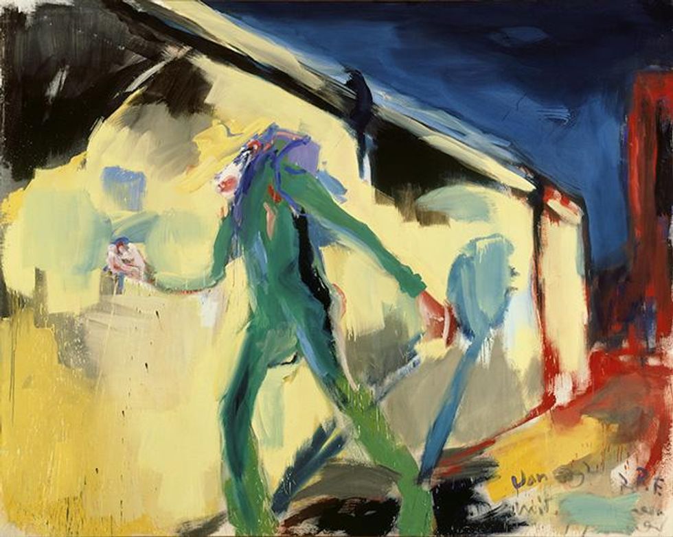 Rainer Fetting, Van Gogh und Mauer V