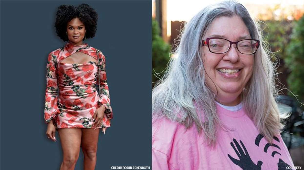Raquel Willis and Sue Kerr