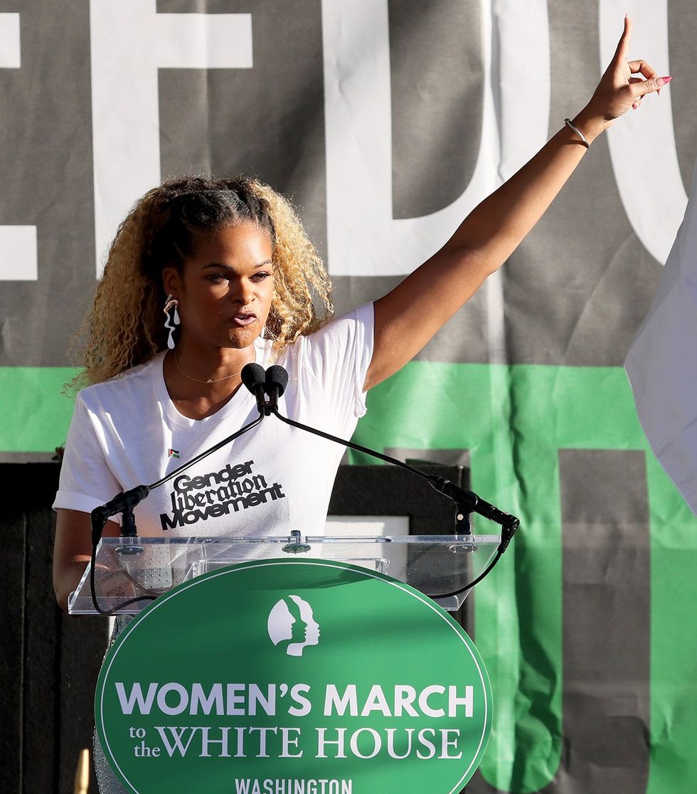 Raquel Willis from GLM Gender Liberation Movement Womens March To The White House November 2024