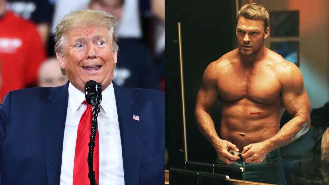 Reacher star Alan Ritchson criticized former President Donald Trump