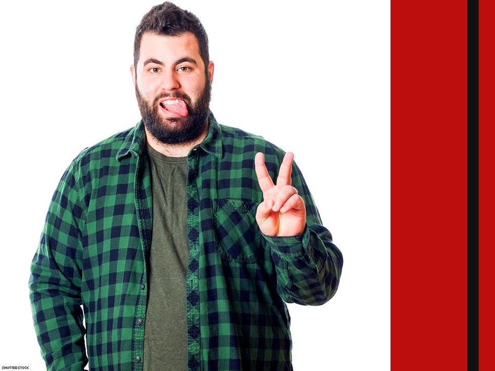 Red with black stripe on left = bear. Red with black stripe on right = bear chaser.