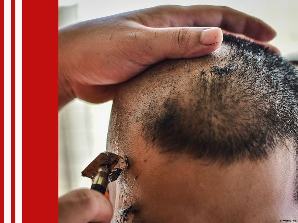 Red with white stripes on left = shaver. Red with white stripes on right = looking to get shaved.