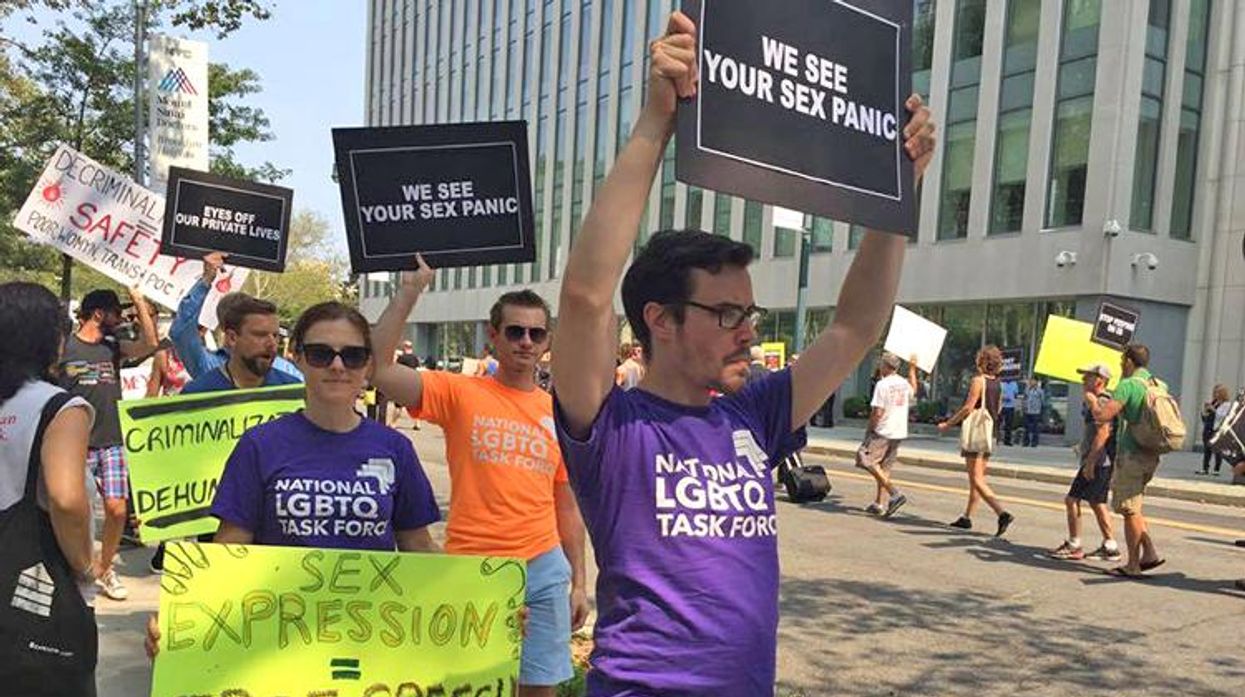 Rentboy Raid Protest