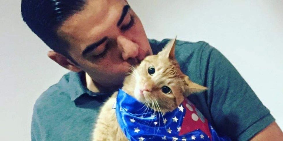 Rep. Robert Garcia and his cat Tommy