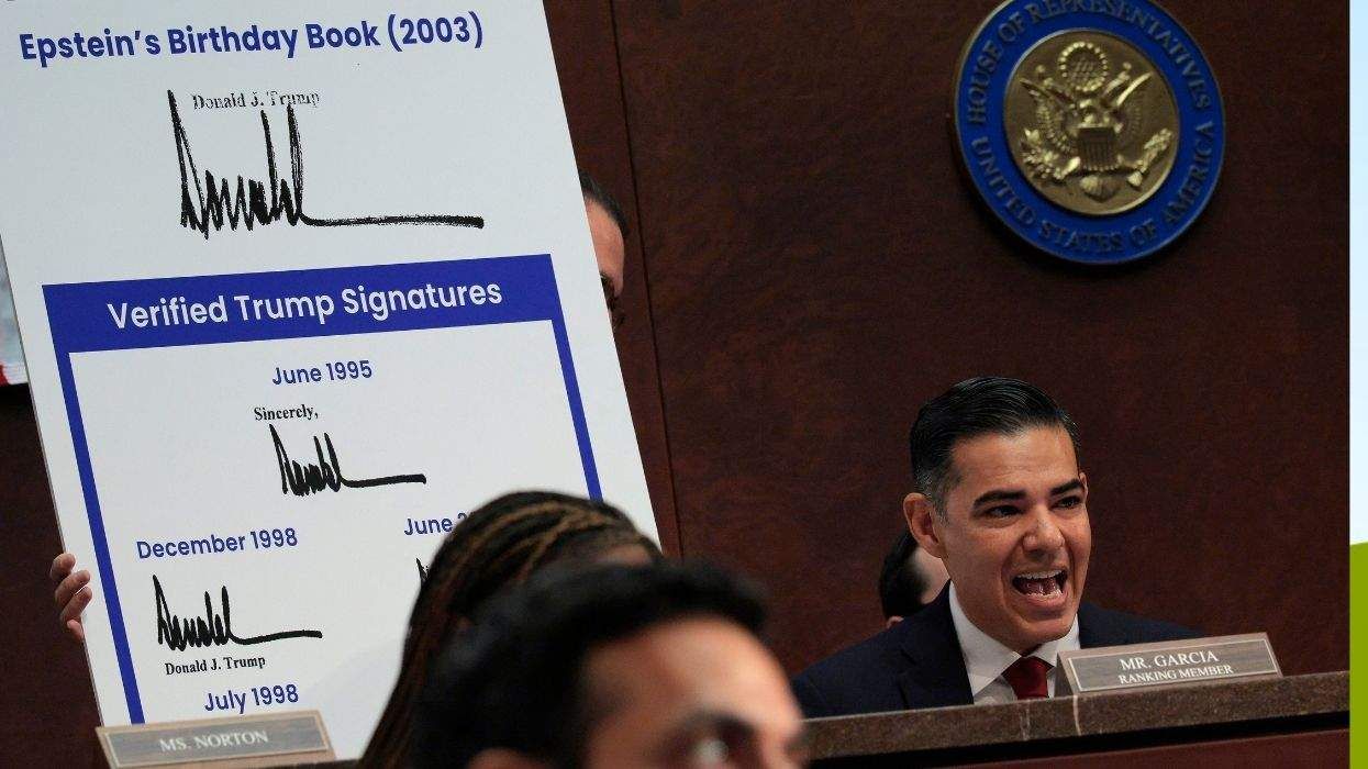 rep. robert garcia during a house oversight committee hearing
