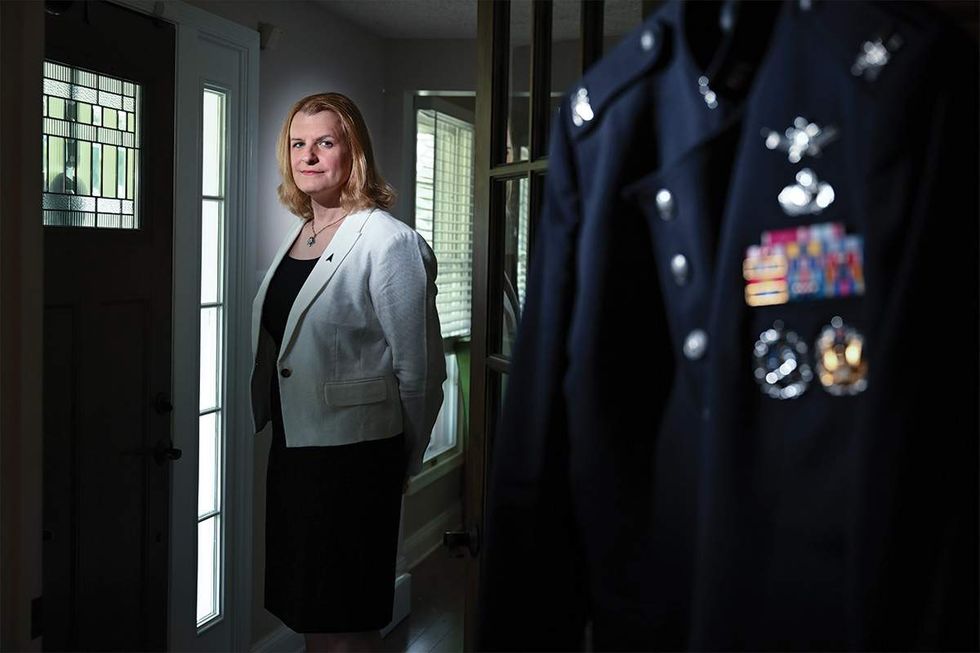Retired Space Force Col. Bree Fram was forced out of the military under Trump\u2019s trans military ban