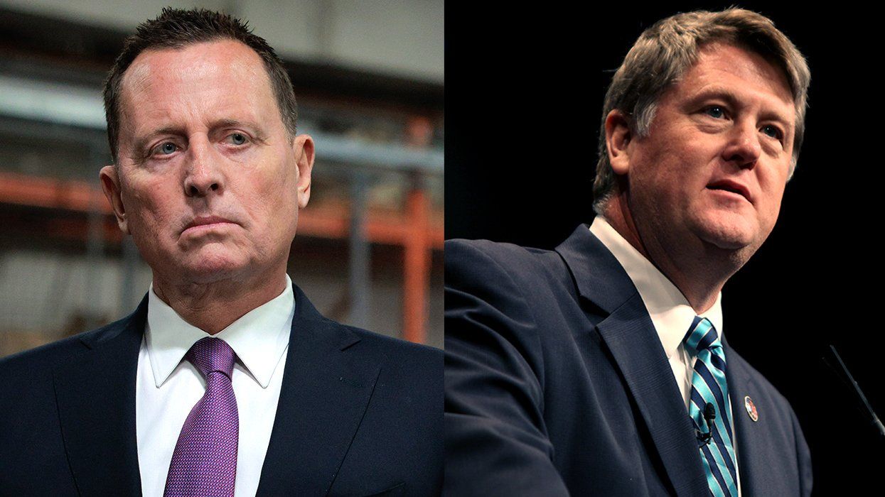 Richard Grenell President of The Kennedy Center Board of Trustees alongside Floyd Brown speaking at CPAC in Washington DC