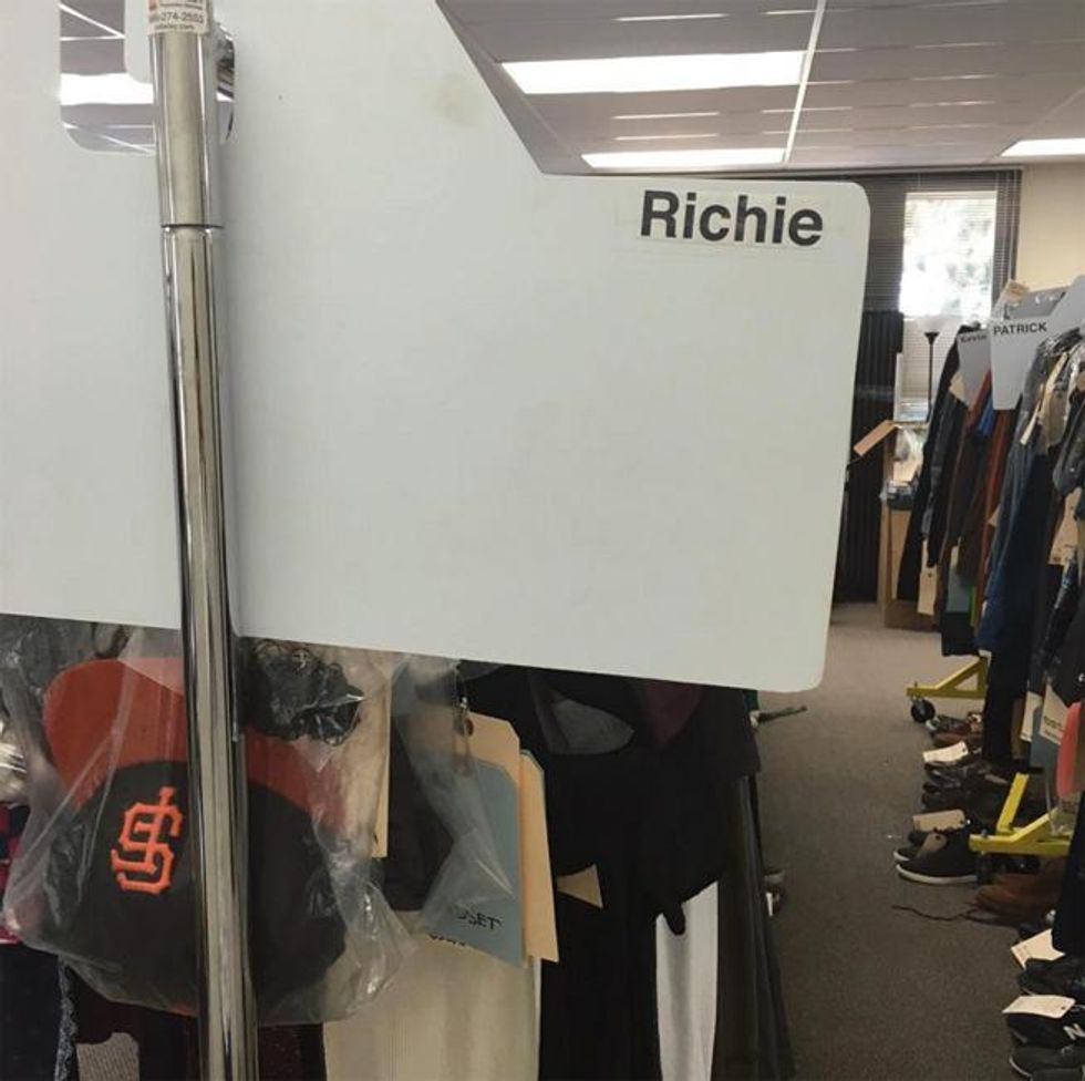 Richie's wardrobe (and famous Giants hat).