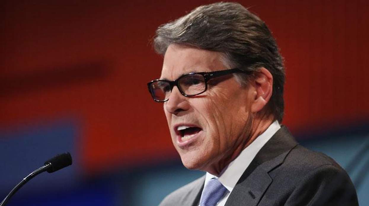 Rick Perry during first GOP debate.