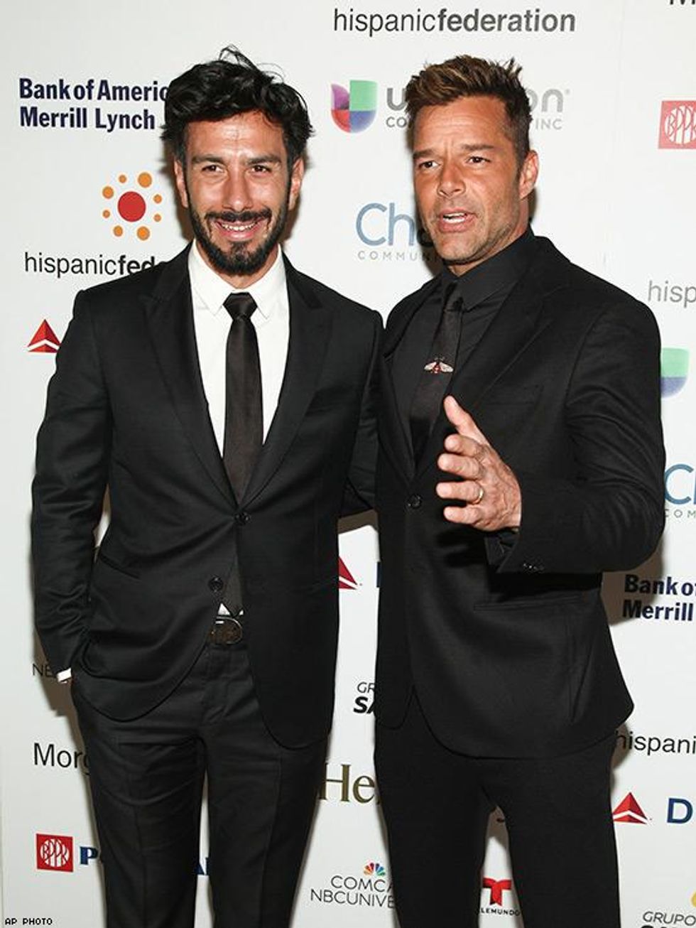 Ricky Martin and Jwan Yosef