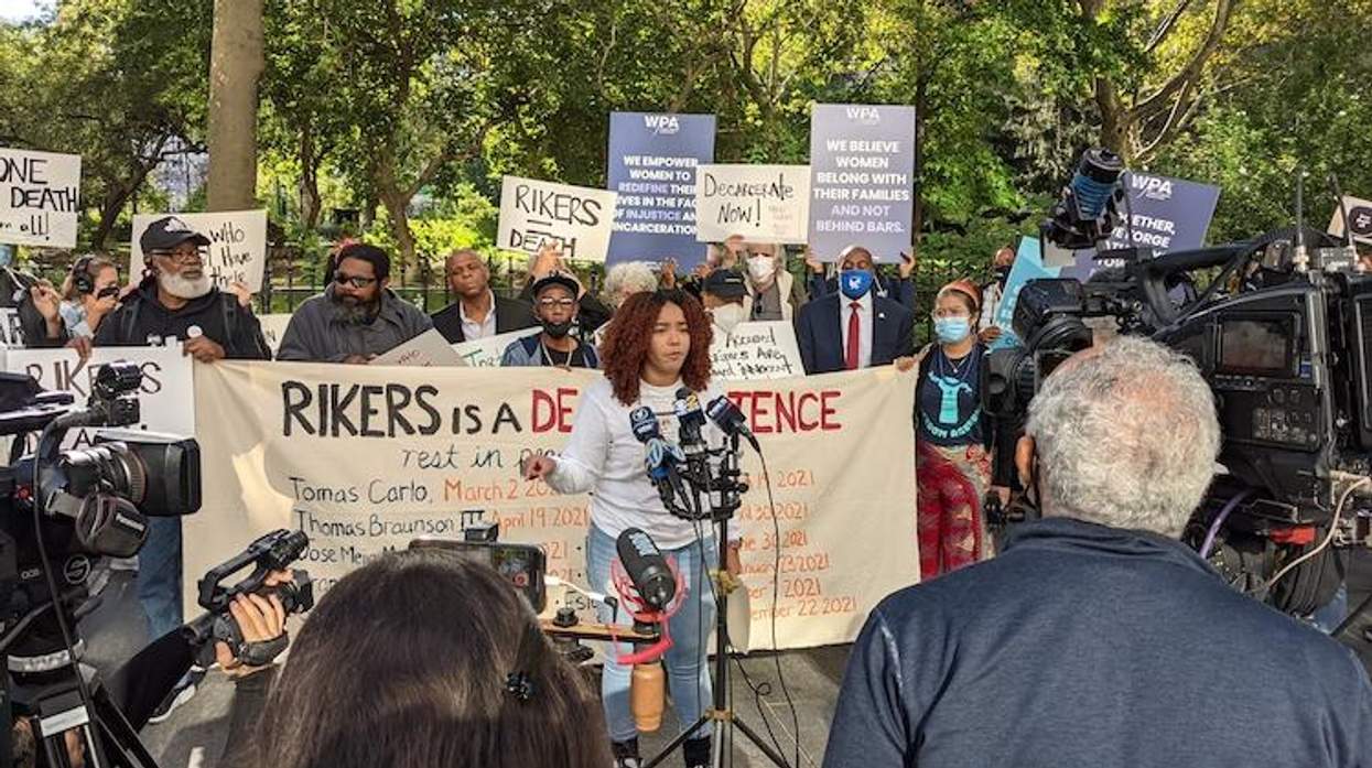 Rikers Island protest