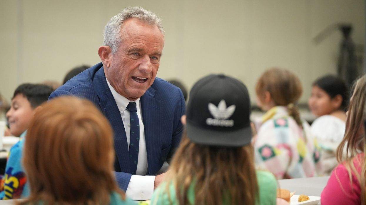 Robert F. Kennedy, Jr. with kids