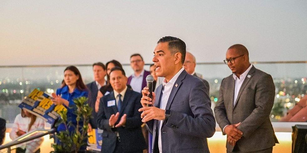 robert garcia speaking at event