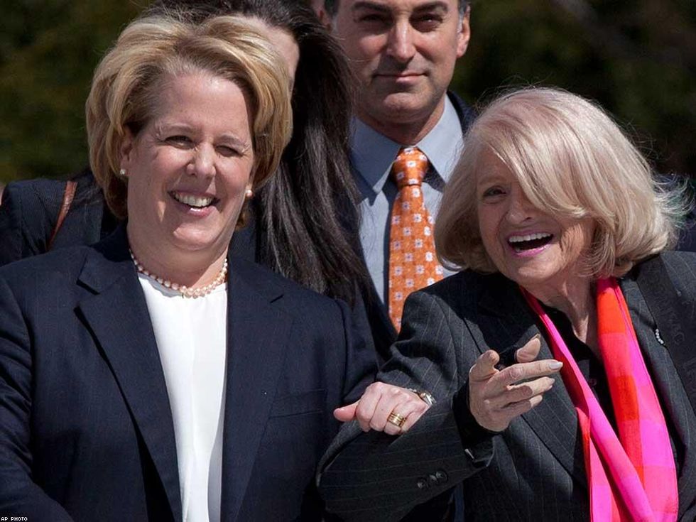 Roberta Kaplan and Edie Windsor
