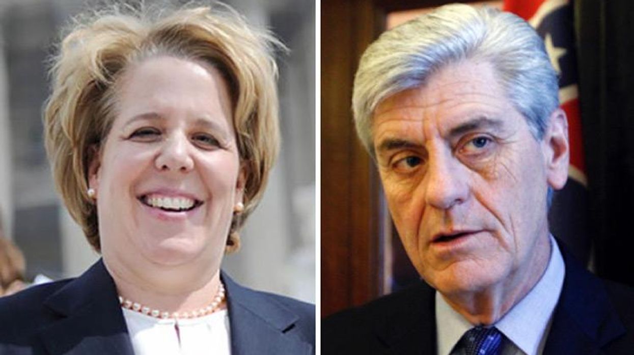Roberta Kaplan and Mississippi Governor Phil Bryant