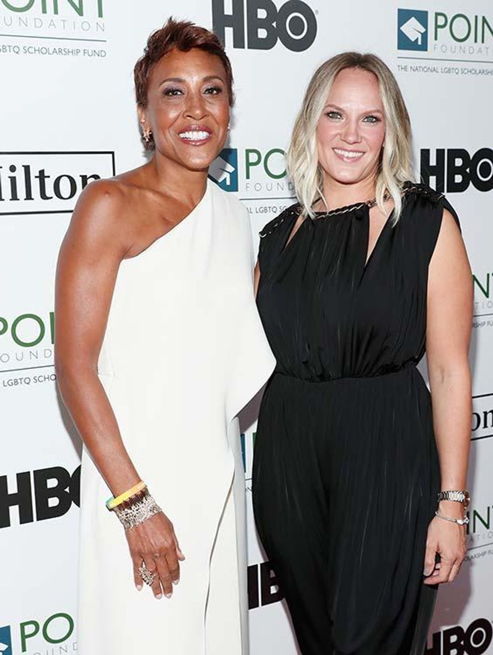 Roberts with Amber Laign