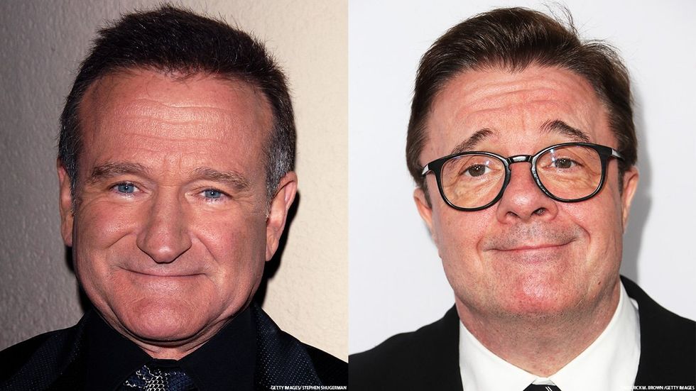 Robin Williams (left) and Nathan Lane (right)