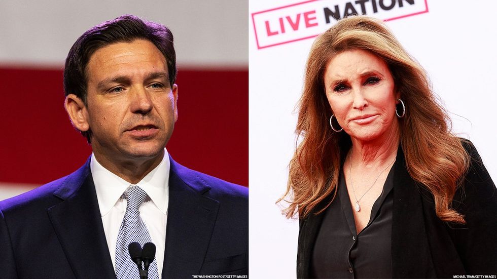 Ron DeSantis and Caitlyn Jenner