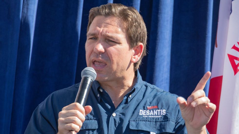 Ron DeSantis whose appointees approved the trans bathroom ban